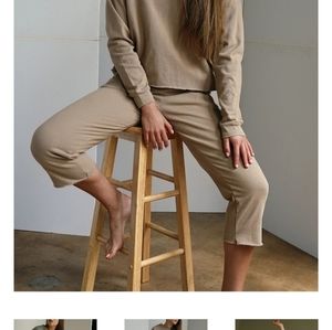 Terrycloth joggers nwt.